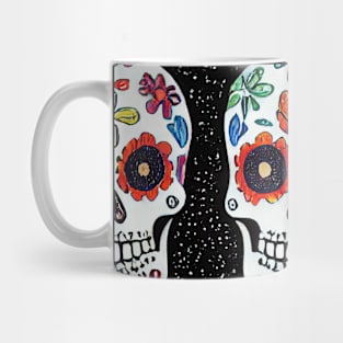 Skulls and roses pattern Mug